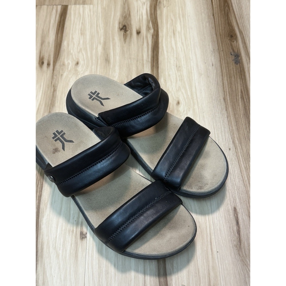 Kuru Coda Mesa Womens Size 11 Black Brown Beach Walking Outdoor Slide Sandals